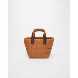 NEW VEE COLLECTIVE women's small power tote bag in cognac